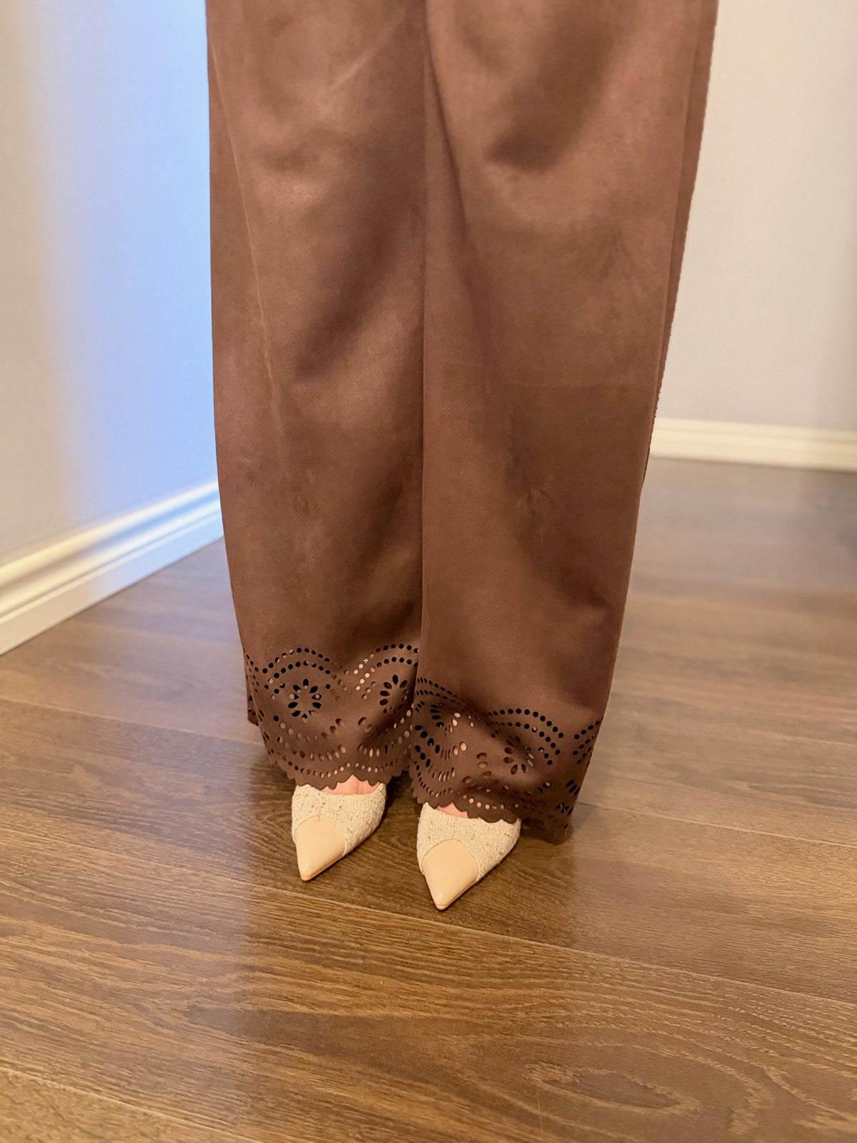 Dantel Detaylı Gömlek & Pantolon Takım