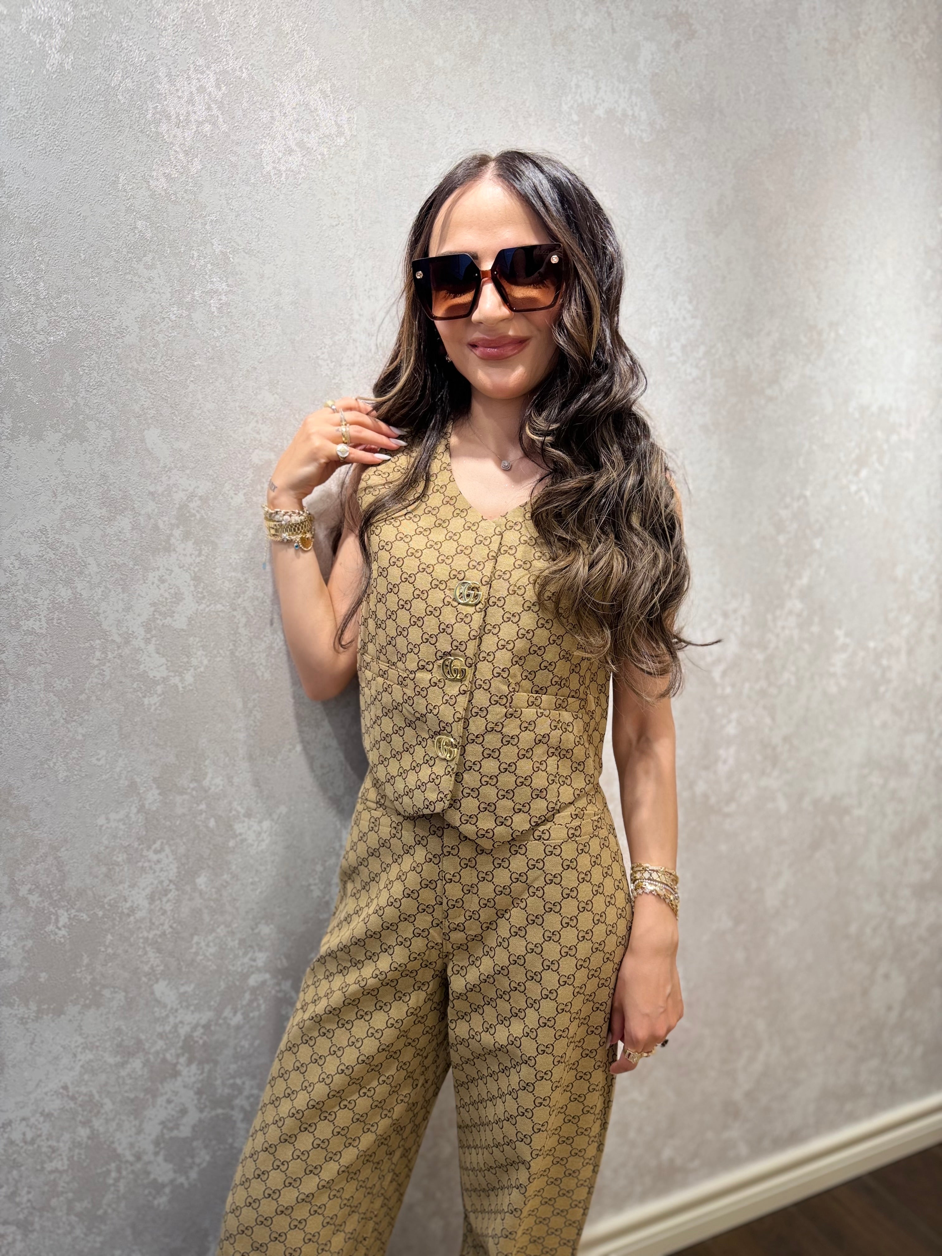 Gucci Muadili Yelek Pantolon Takım ✨🤎