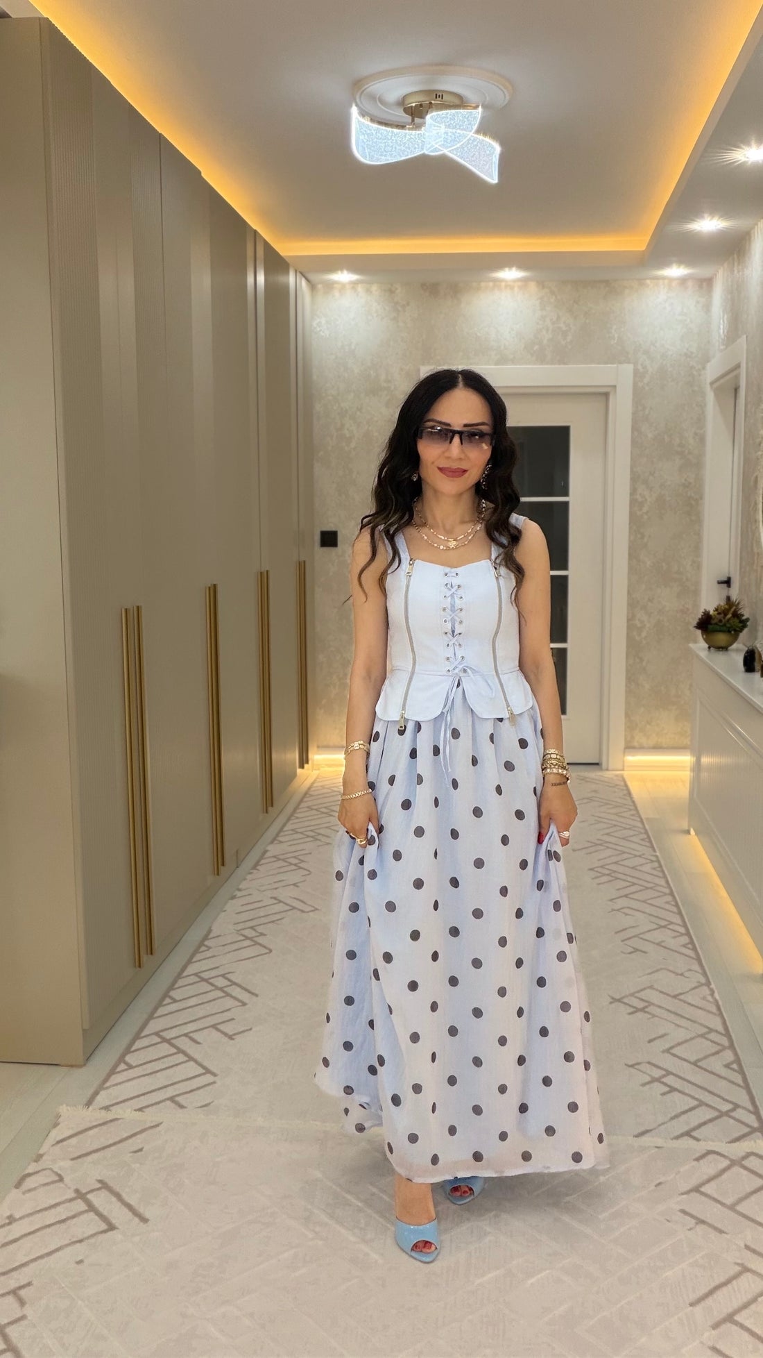 💗 Puantiye Detaylı Elbise