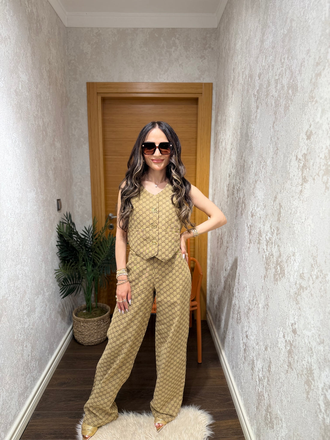 Gucci Muadili Yelek Pantolon Takım ✨🤎