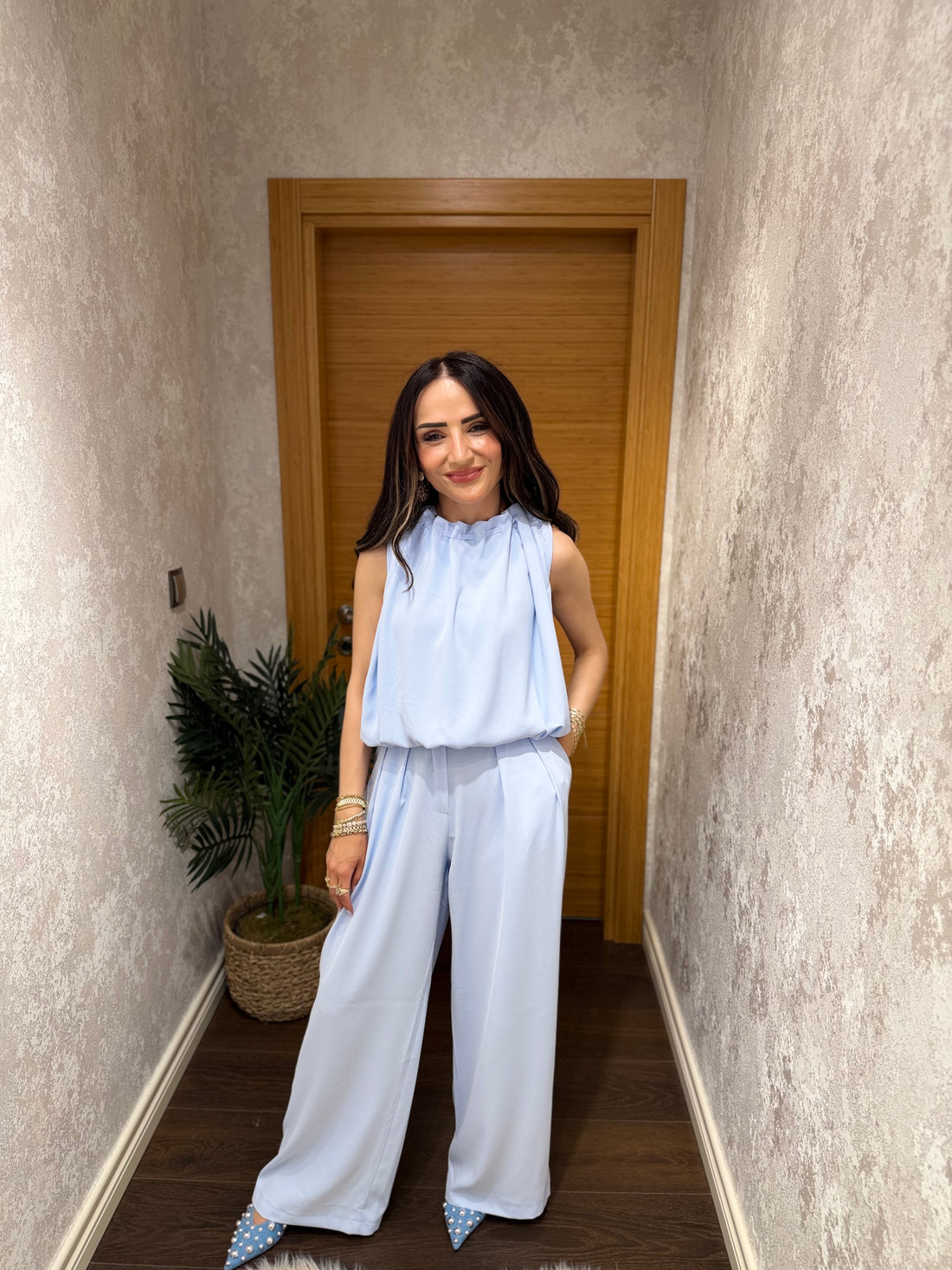 Bebe Mavisi Şık Takım