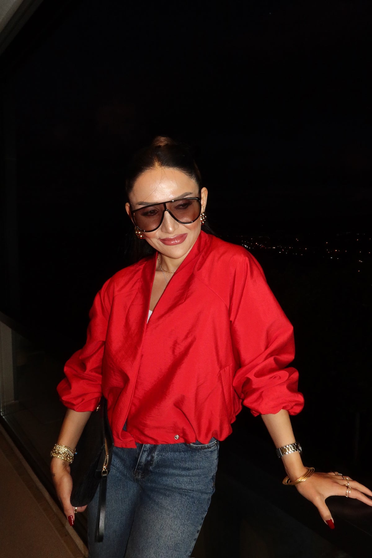 Kırmızı Oversize Bomber Ceket ❤️