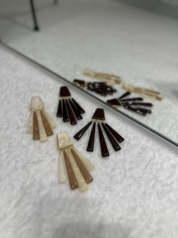 Çok Parçalı Fan Form Sallantılı Küpe