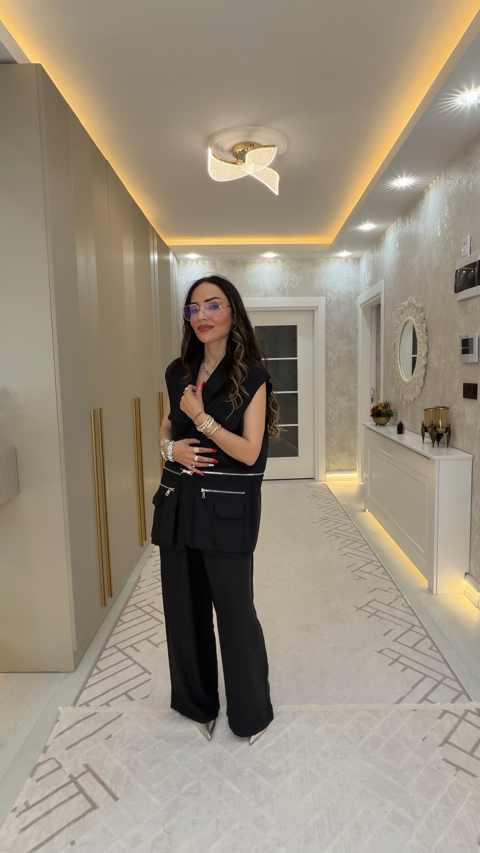 ✨ Fermuar Detaylı Yelek Takım ✨