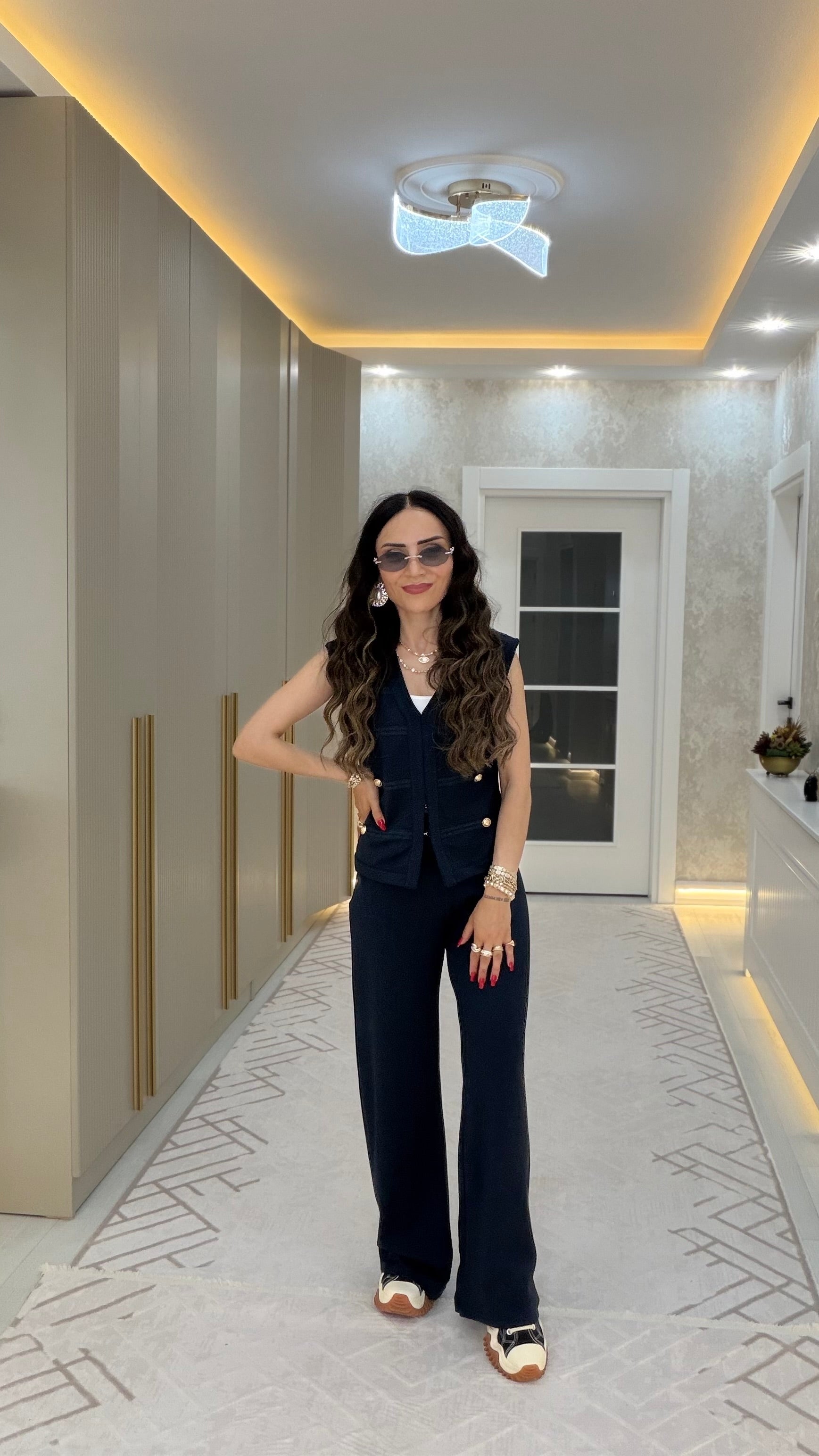 ✨ Gold Düğme Detaylı Takım