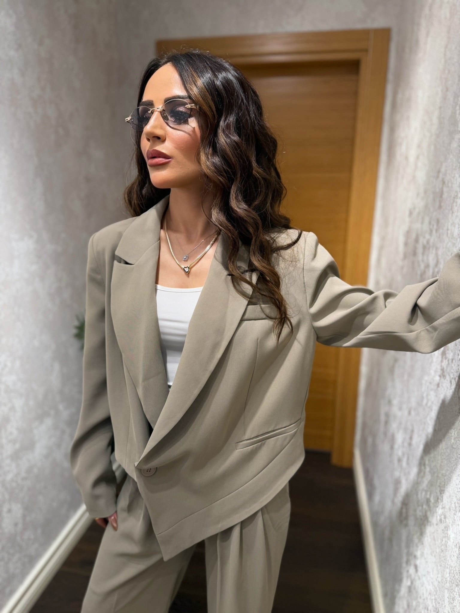 Oversize Blazer Pantolon Takım