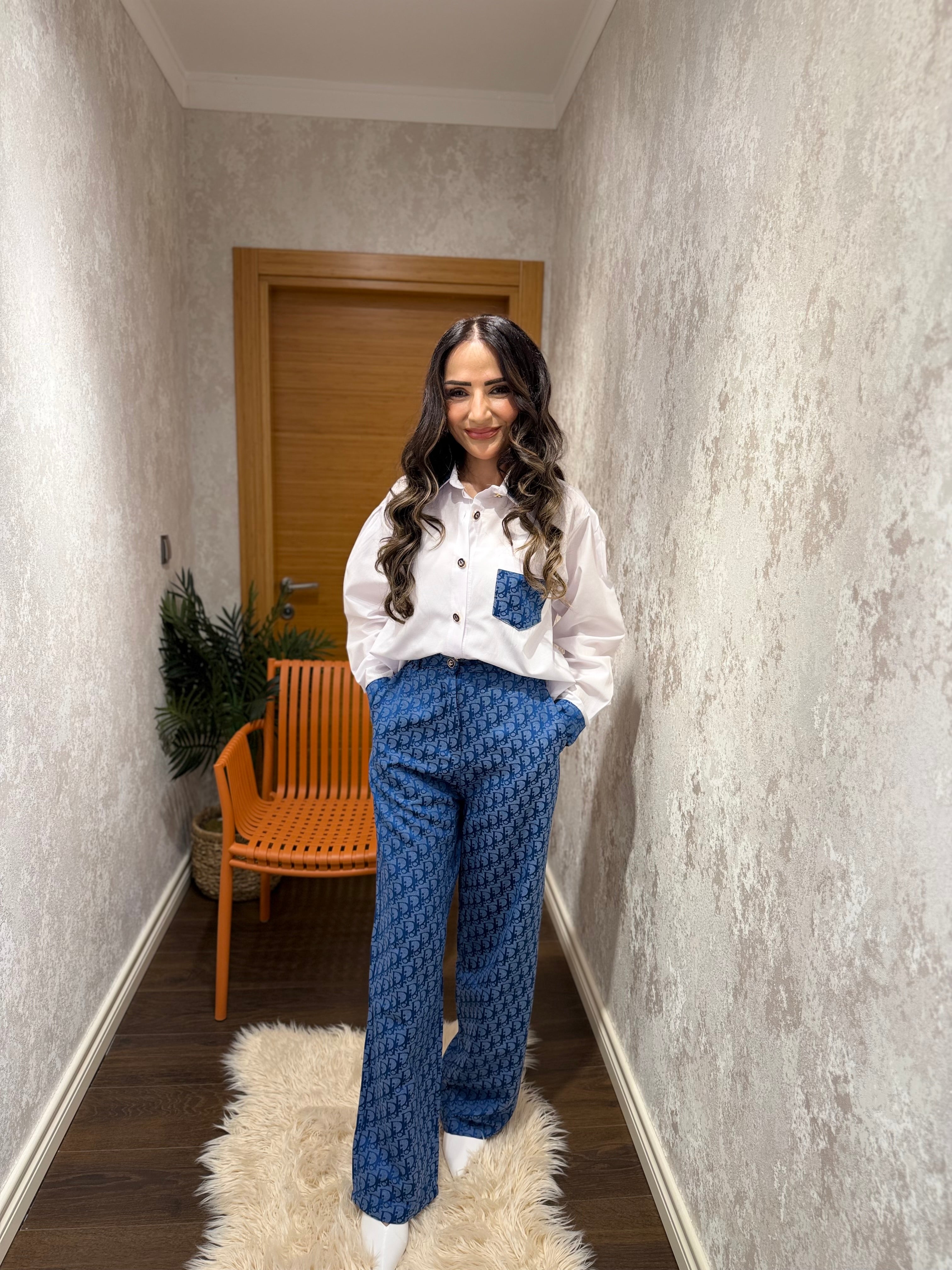 Dior Muadili Gömlek Pantolon Takım 💙