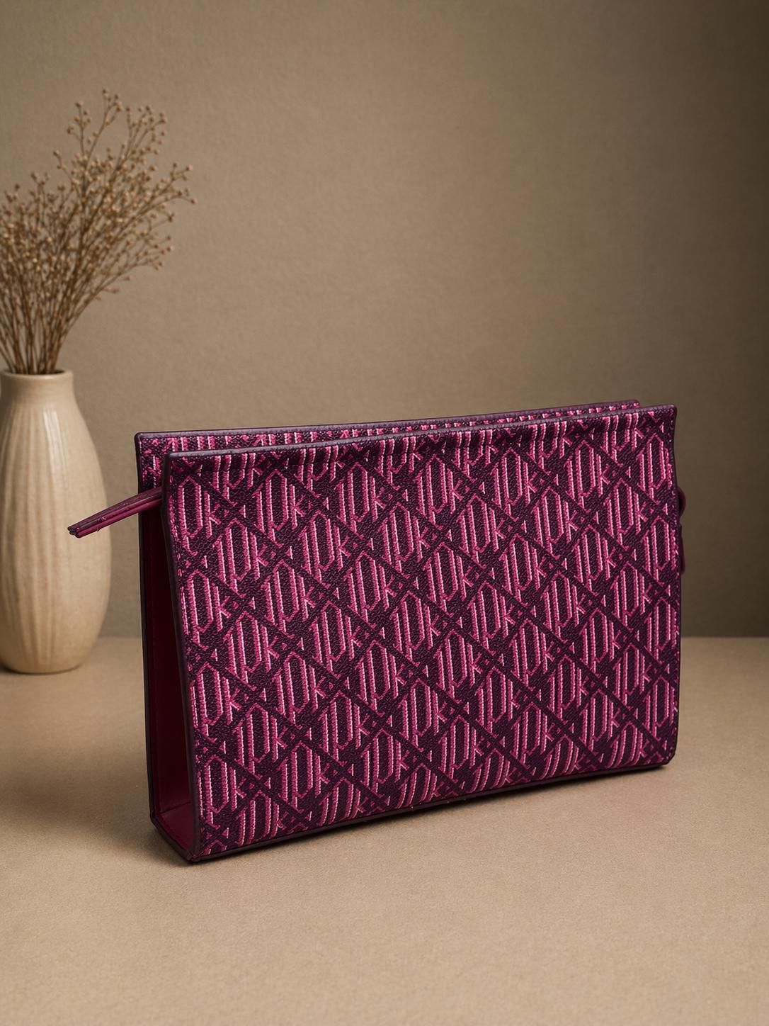 Desenli Clutch El Çantası