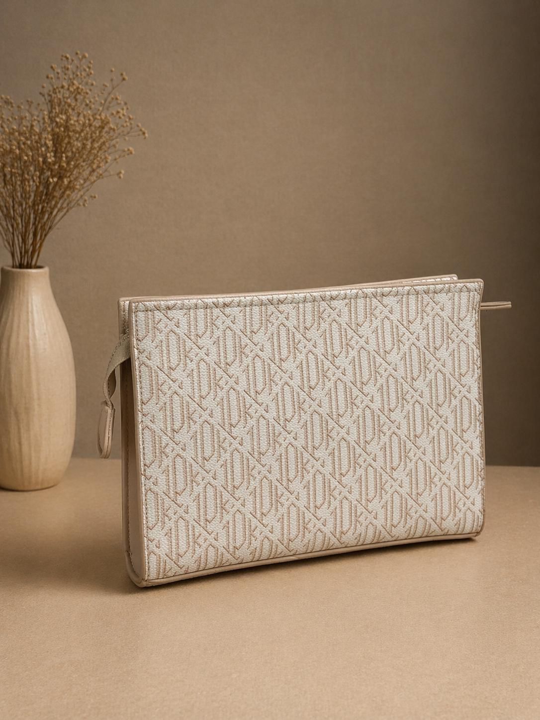Desenli Clutch El Çantası
