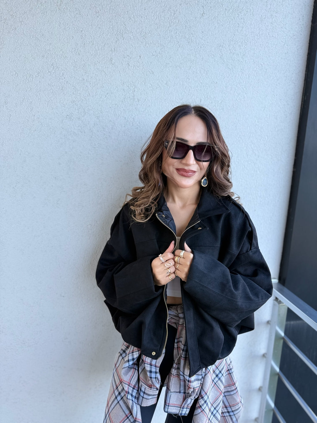 Oversize Kesim Büzgü Detaylı Üst