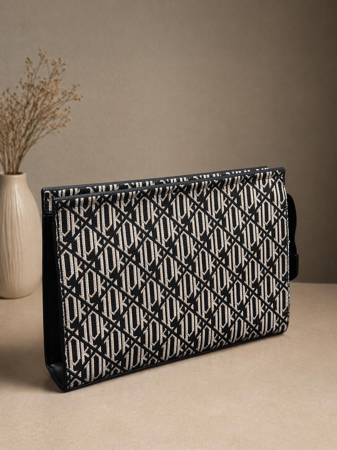 Desenli Clutch El Çantası