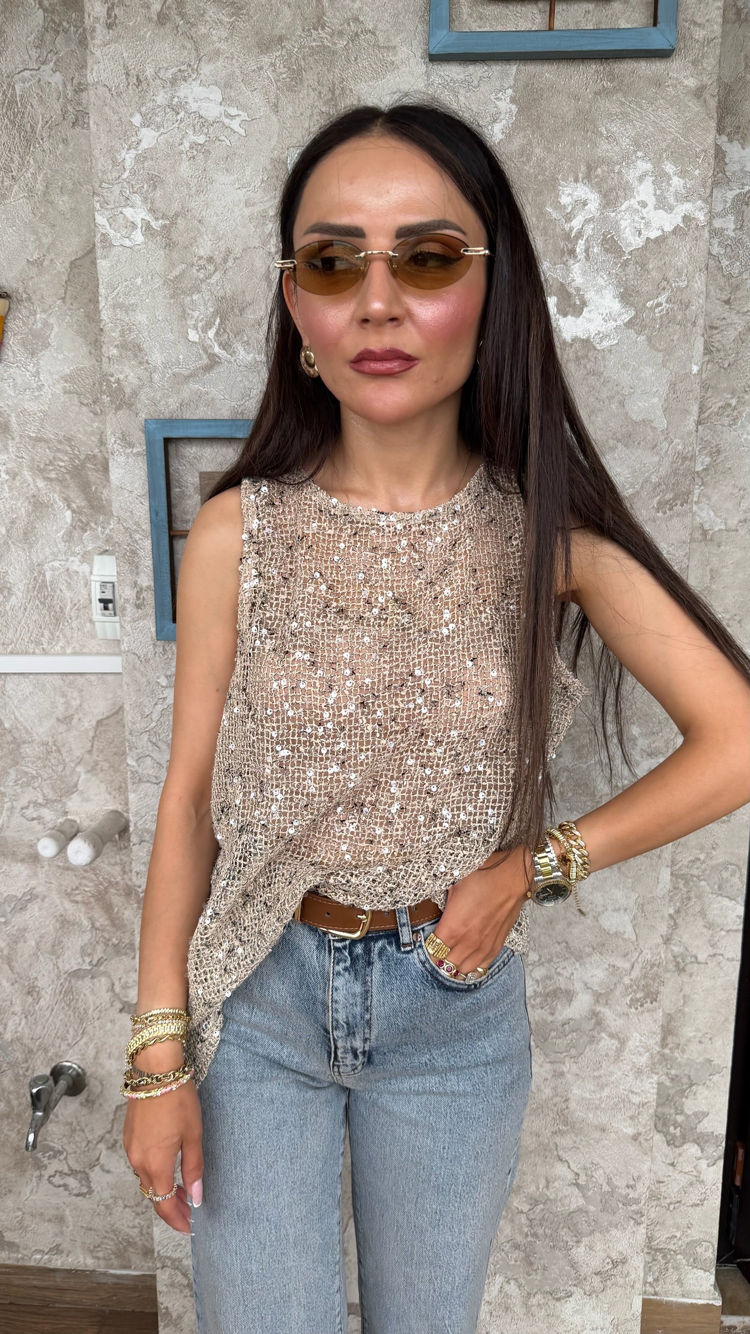 Zara Muadili Pullu Bluz