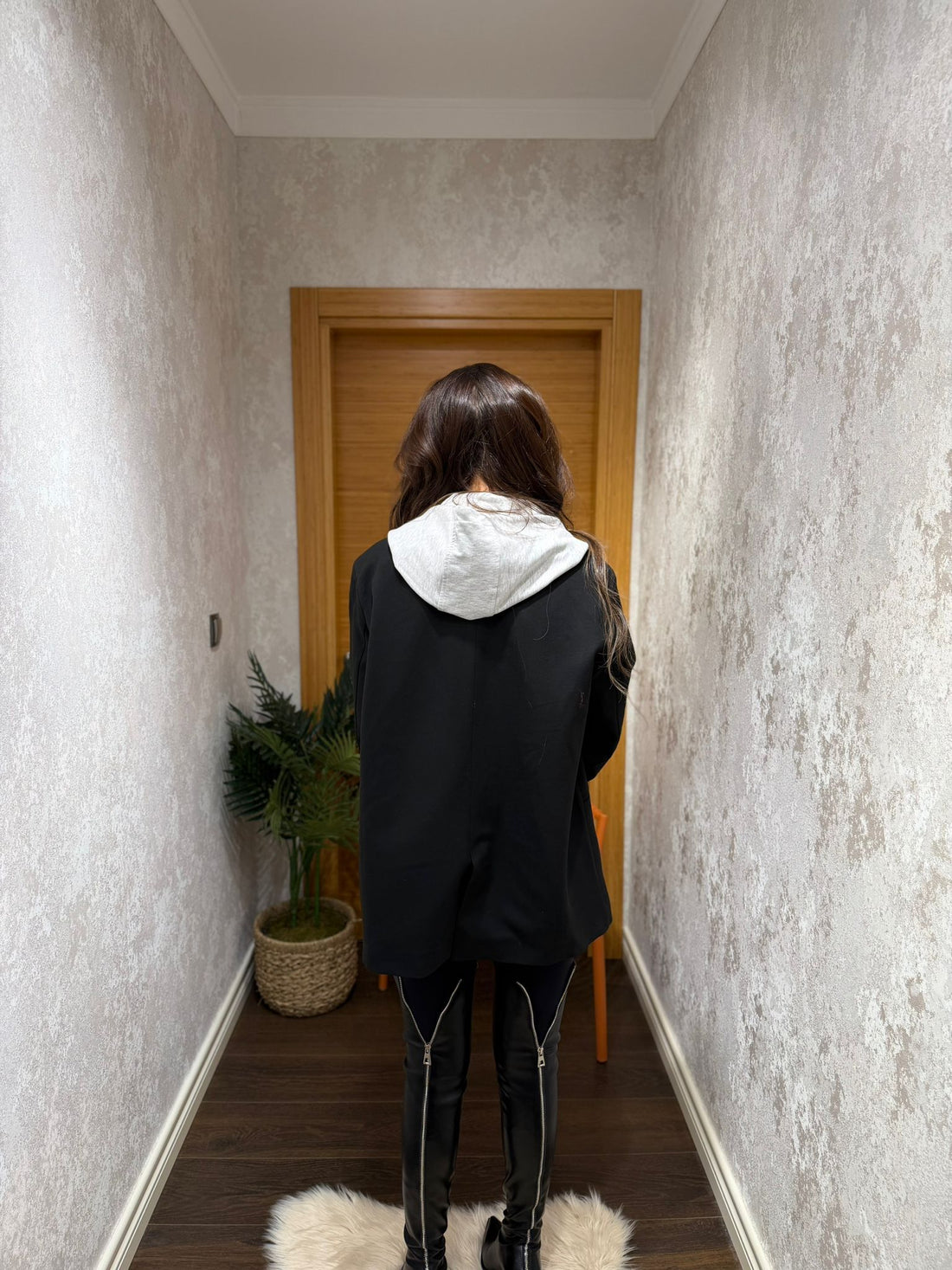 kapüşonlu blazer ceket 🤍