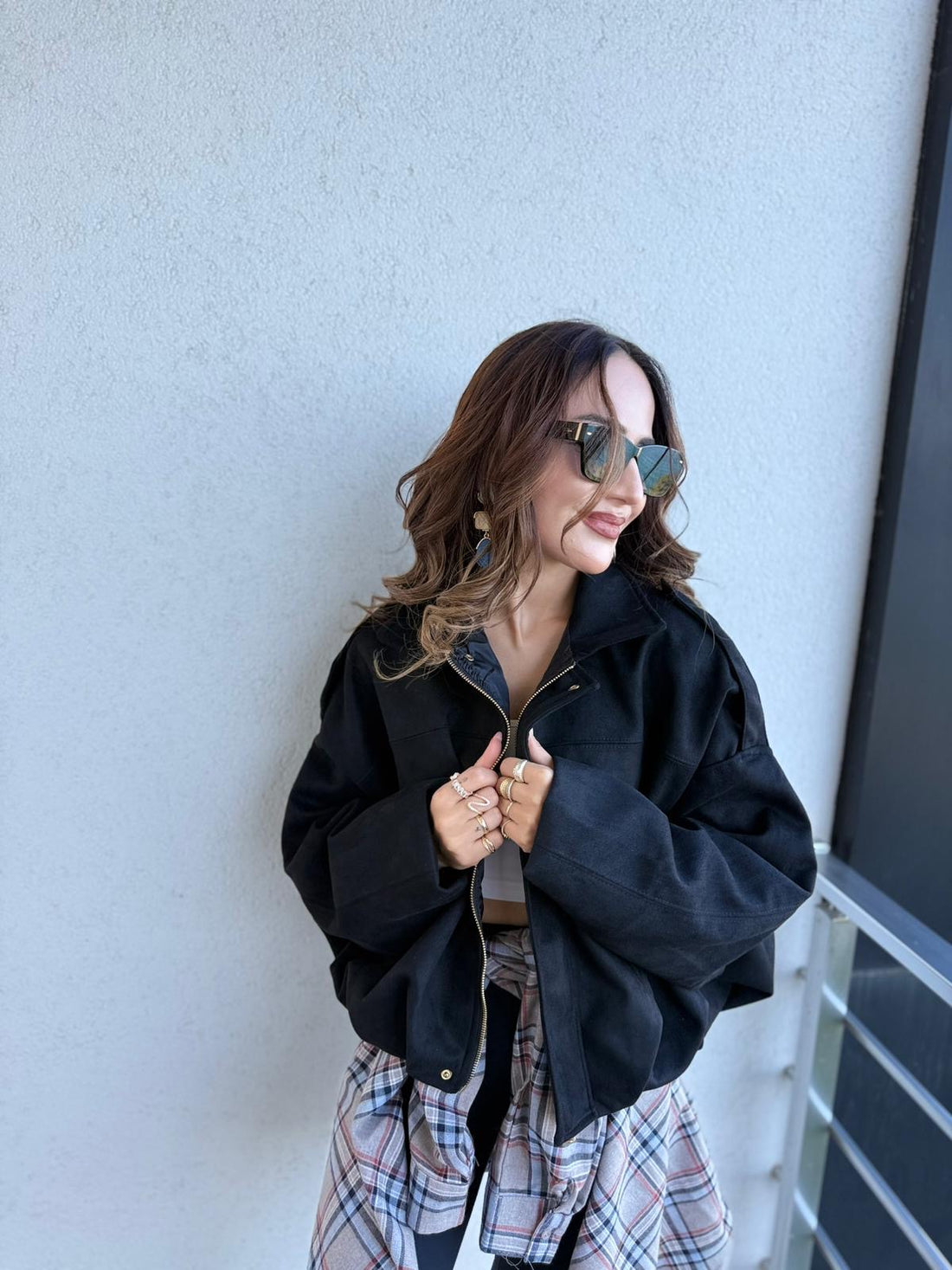 Oversize Siyah Ceket