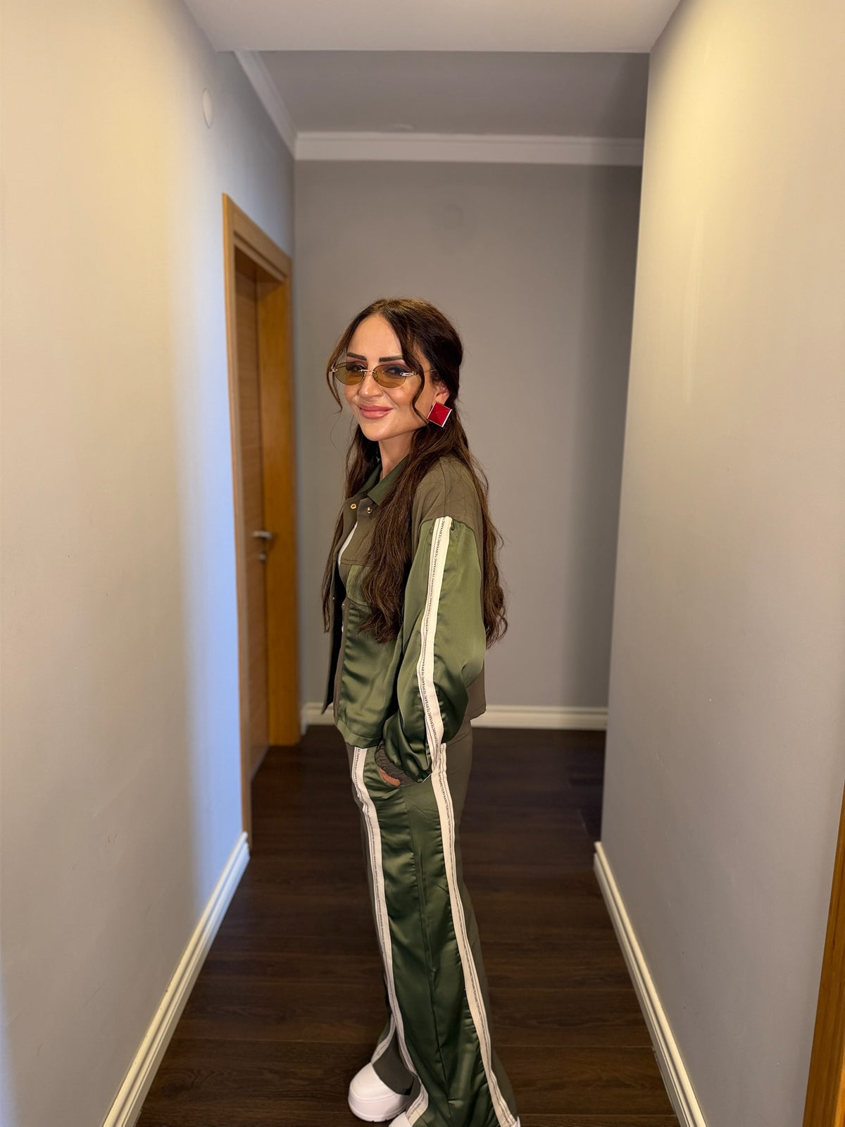 Şerit Detaylı Ceket & Pantolon Takım