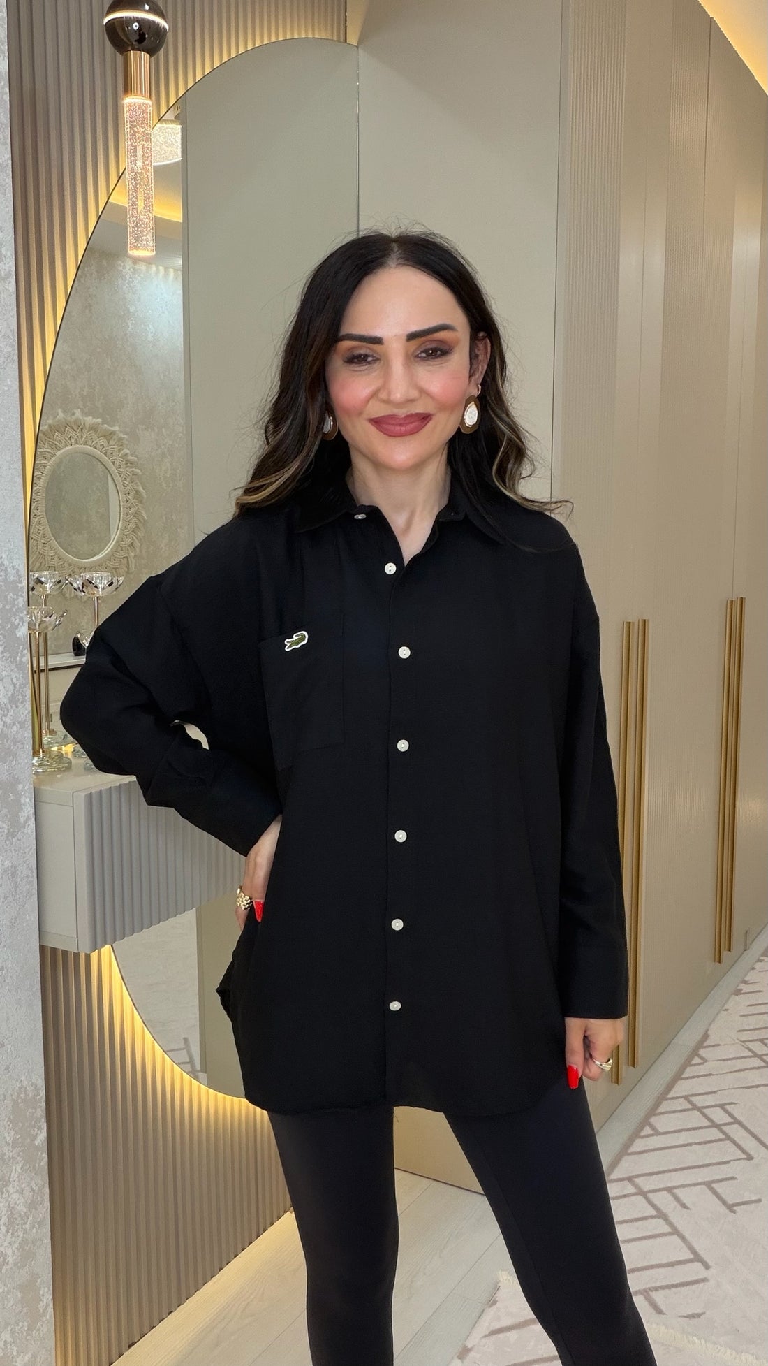 Lacoste Muadili Oversize Gömlek