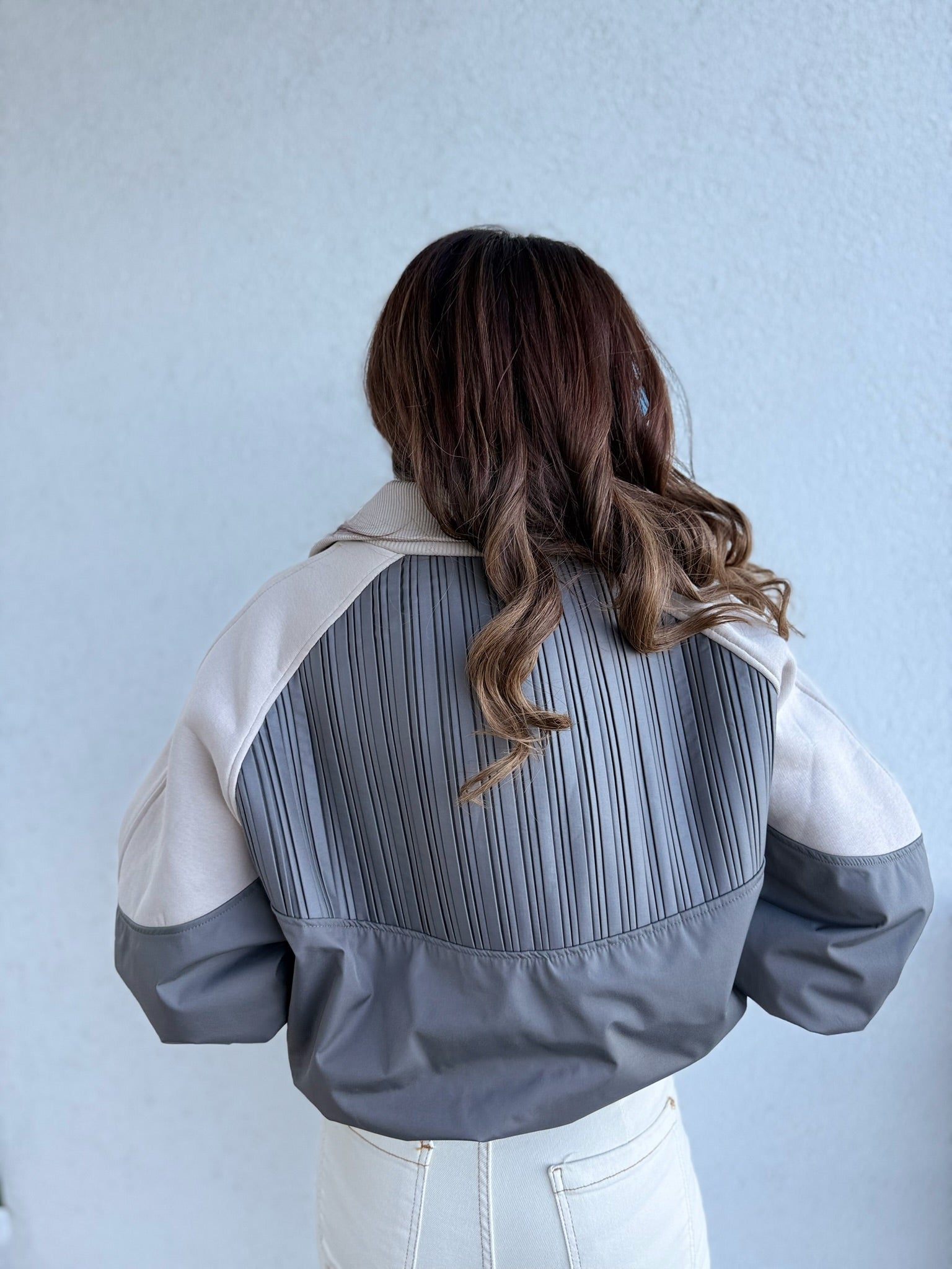 Fermuarlı Crop Ceket